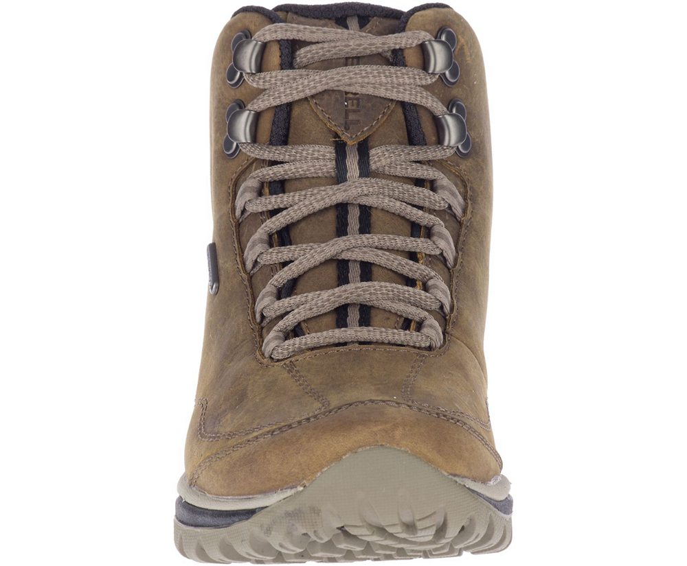 Kozaki Merrell Damskie Brązowe - Siren Traveller 3 Mid Waterproof - 401593-OZC